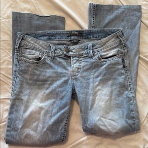 Silver Jeans Women's Light Denim Straight Leg Jeans 30/33